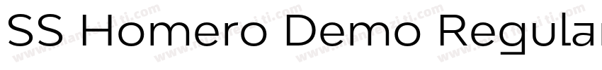 SS Homero Demo Regular字体转换